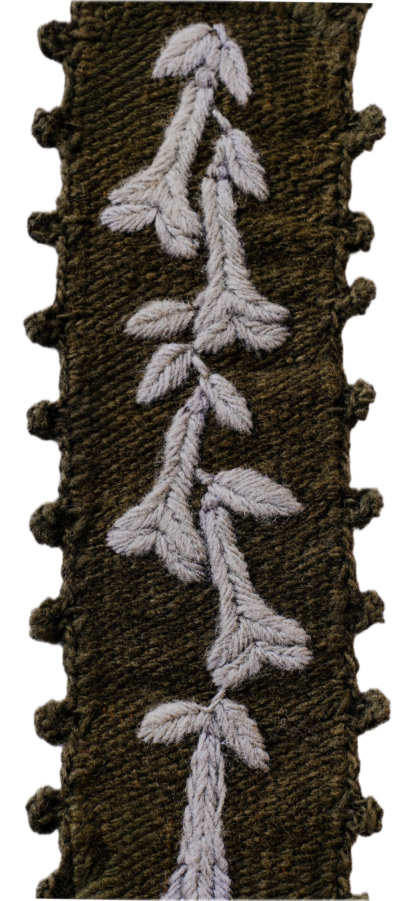 Cantuta bookmark - Olive