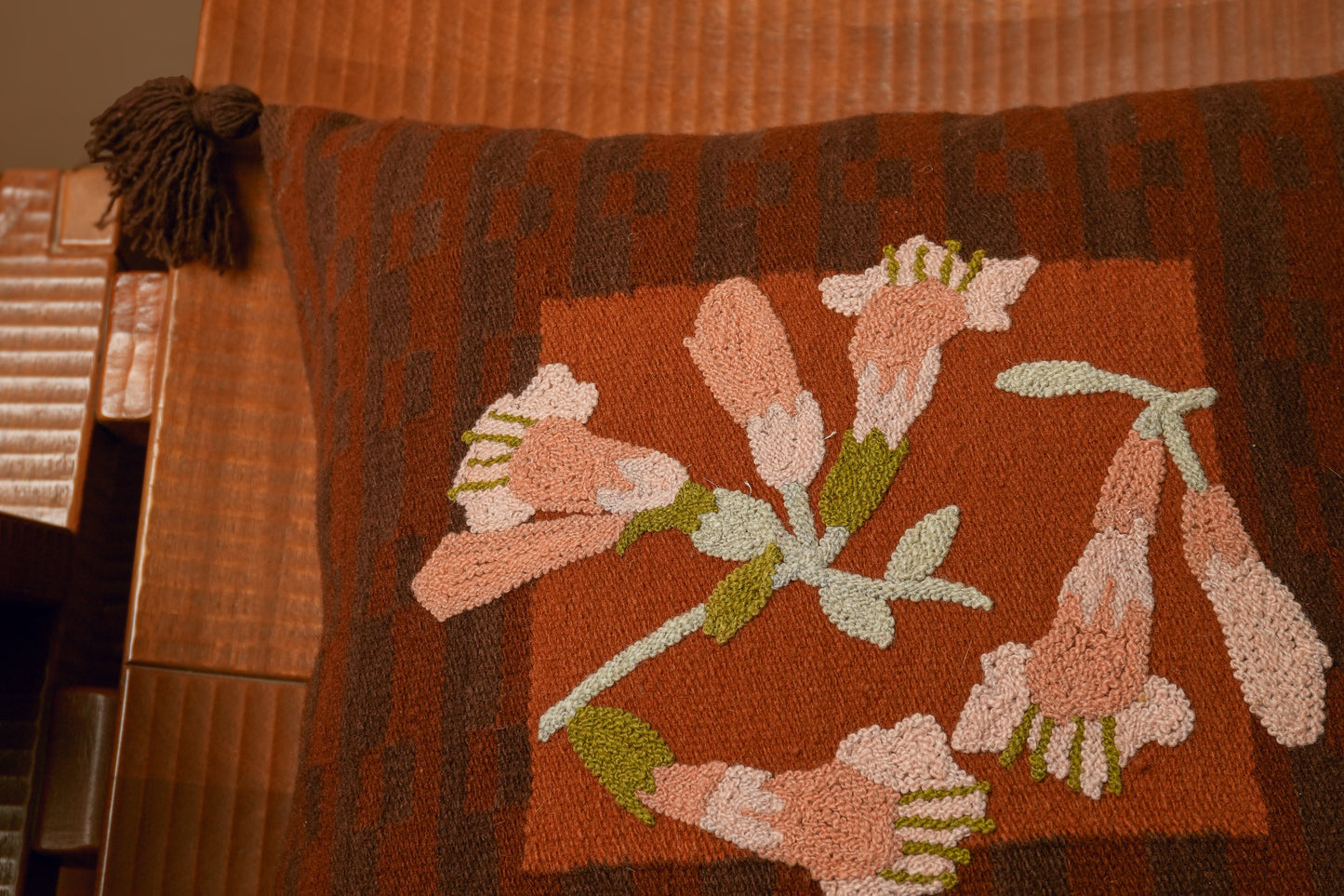 Offering - Terracotta Wool Cushion Cover