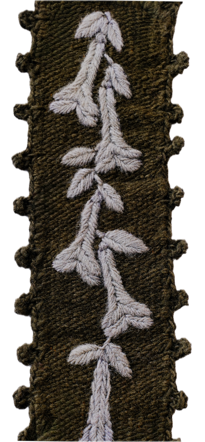 Cantuta bookmark - Olive