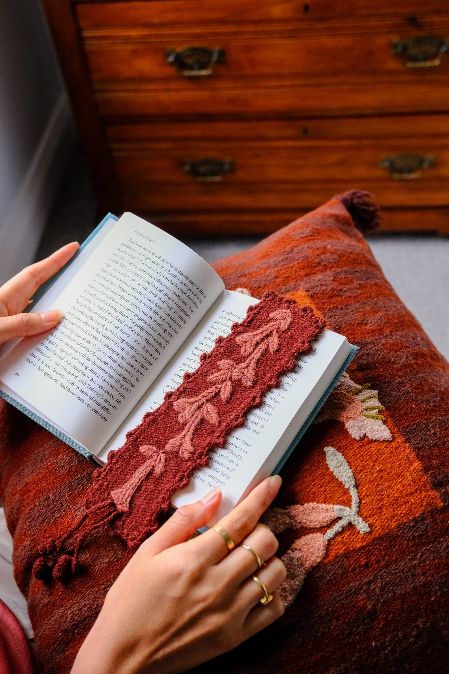 Cantuta bookmark - Terracotta