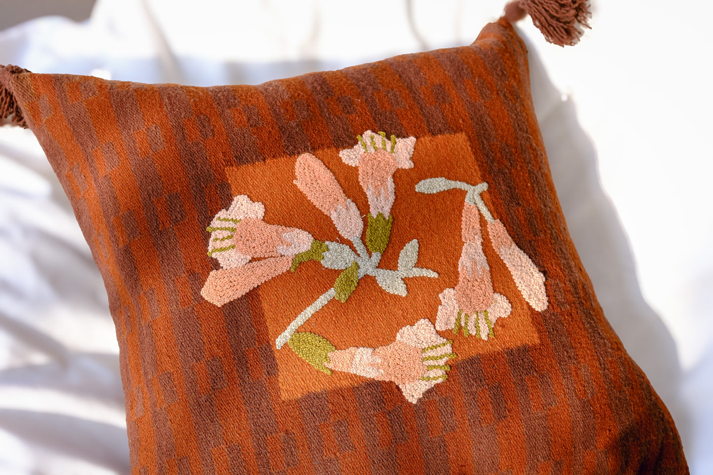Offering - Terracotta Wool Cushion Cover