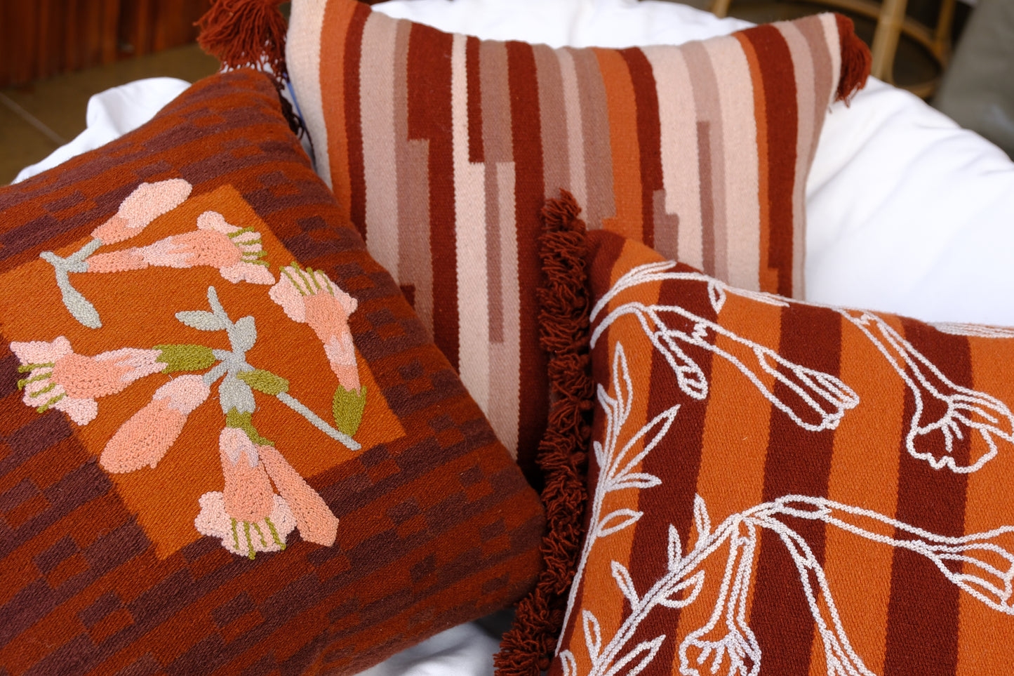 Offering - Terracotta Wool Cushion Cover